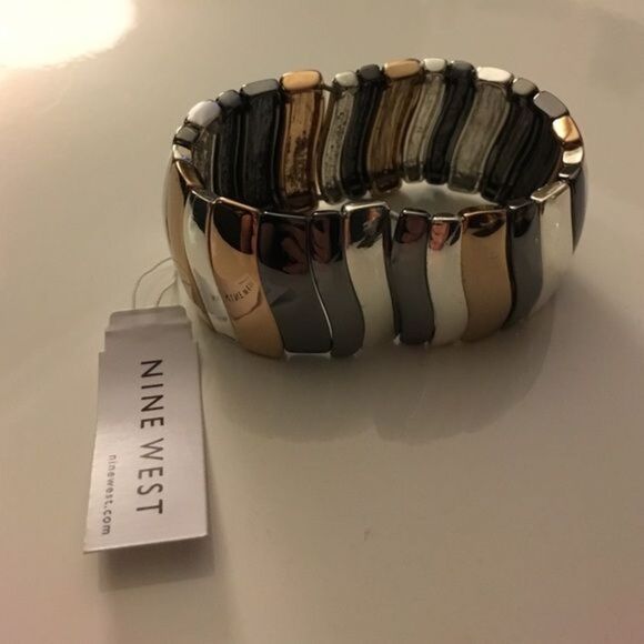 Nine West Tritone metal cuff bracelet - Picture 5 of 5